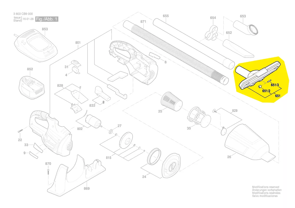 Brosse tapis pour PAS 18 LI et GAS 18 V-LI